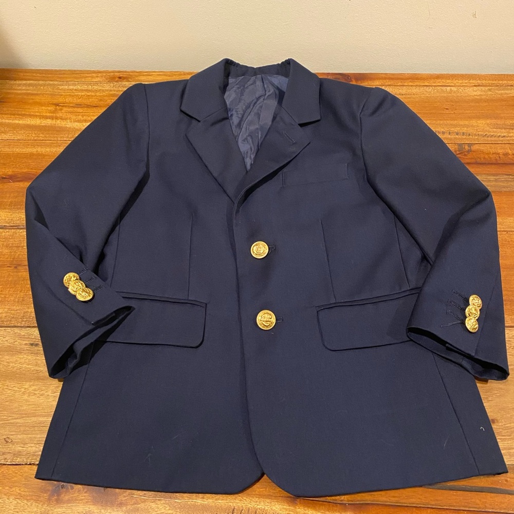 Boys size 5 navy blue blazer
